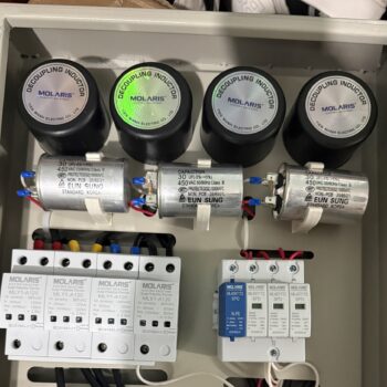 Tủ cắt sét lan truyền 2 lớp   Spark Gap - MOV  , 3Pha - 100A